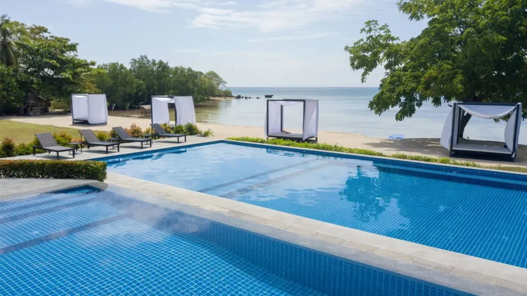 pool view from laiya resort